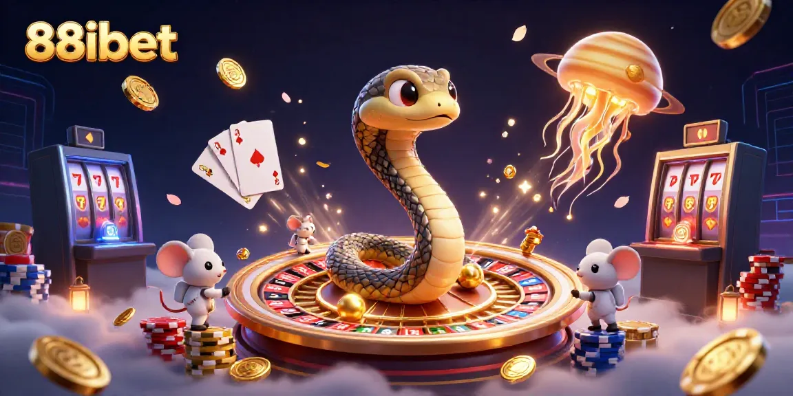 Engage in thrilling moments with 88ibet as astronaut mice bet on a roulette-ringed Saturn.