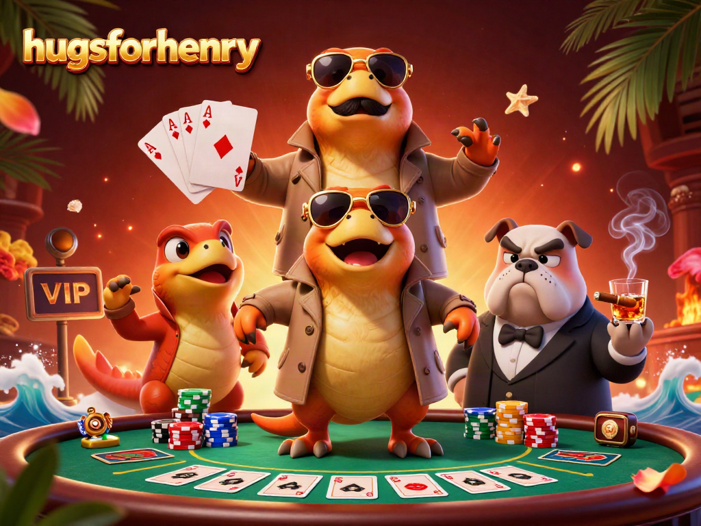 Experience a VIP entry with hugsforhenry as raptors in disguise at a poker showdown.